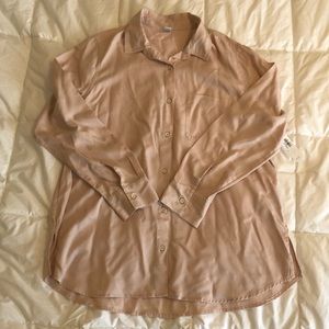 NWT pink casual button down Old Navy